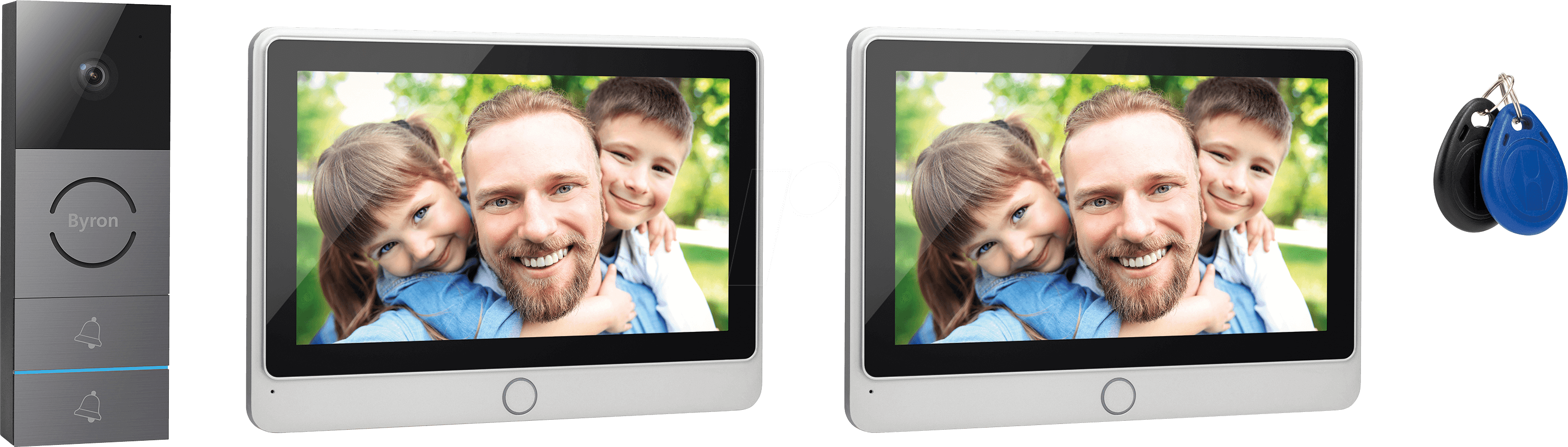 BYR DIC-24122 - Video-Türsprechanlage für 2 Wohneinheiten