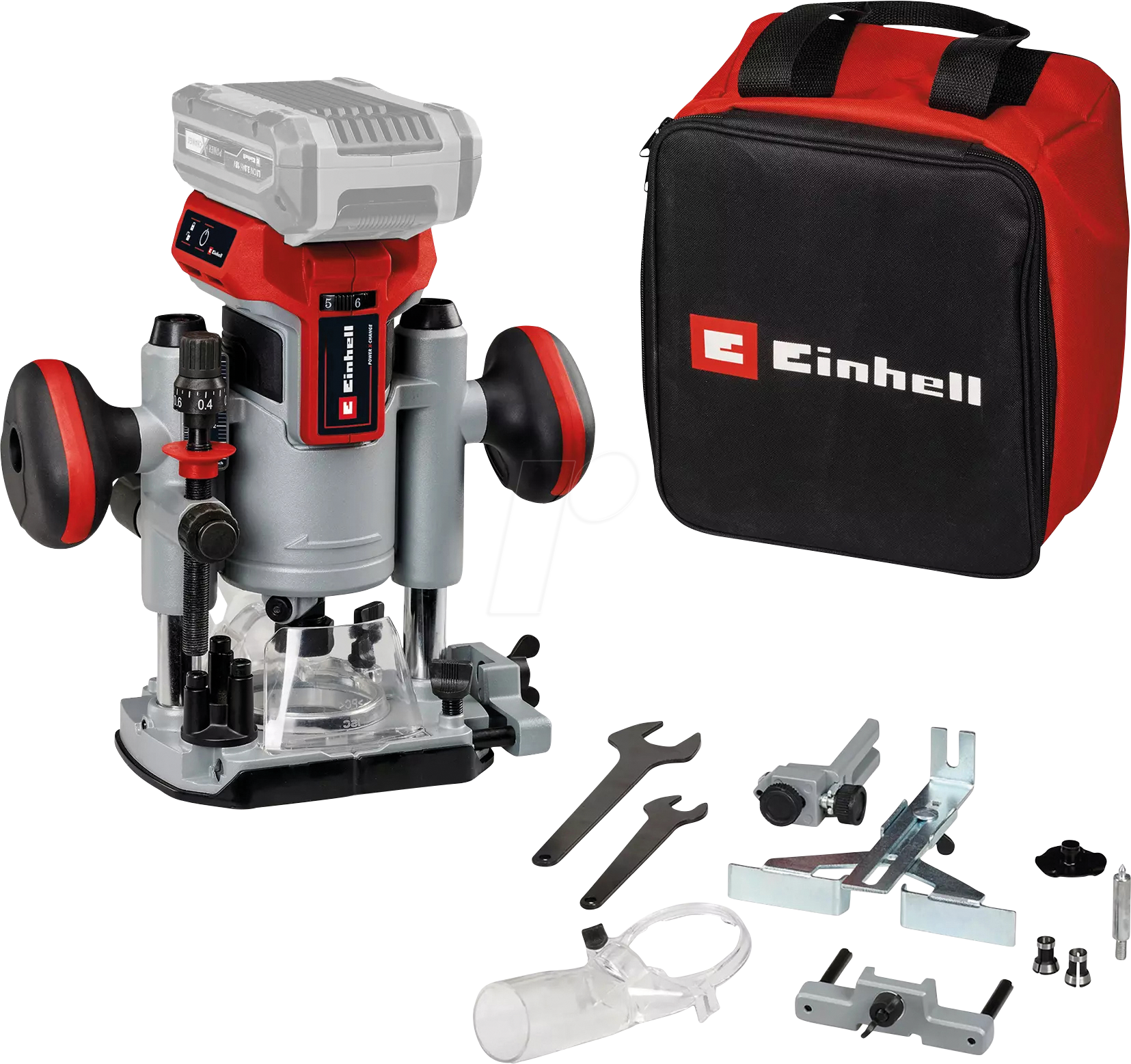 EINHELL 4350410 - Akku-Oberfräse/-Kantenfräse TP-RO 18, Power X-Change, ohne Akku