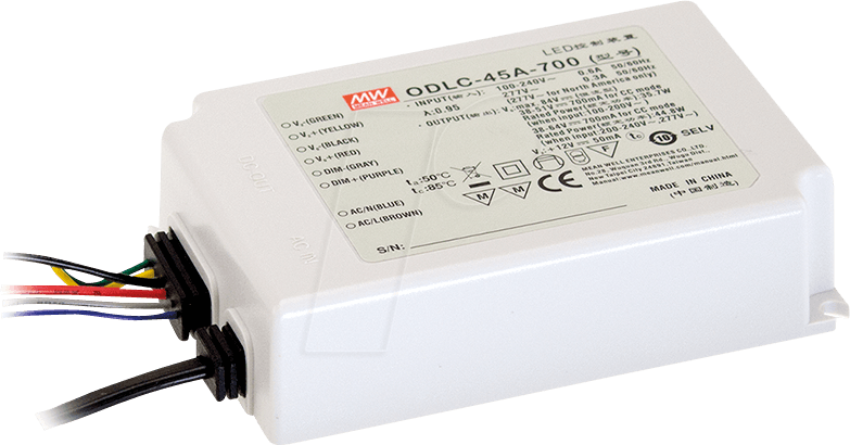 ODLC-45-1400DA - LED-Trafo, 45 W, 19-32 V DC, 1400 mA, DALI