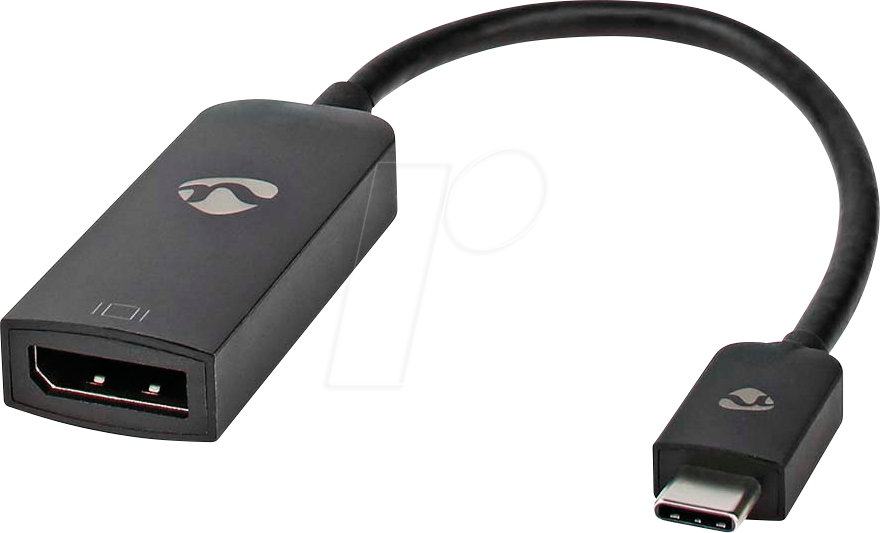 N CCGB64353BK02 - Adapter USB C > 1x DP, 8K@30 Hz, 20 cm