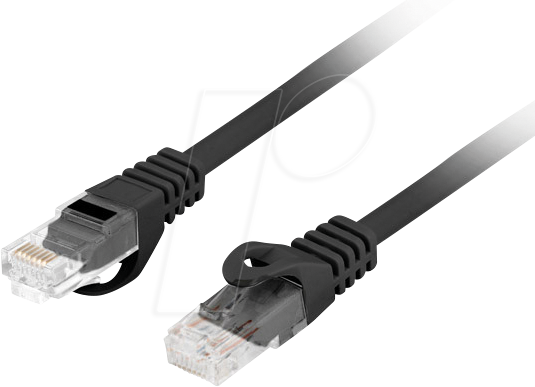 LBG 610CU1000BK - Patchkabel RJ45 Cat.6 UTP 10 m schwarz