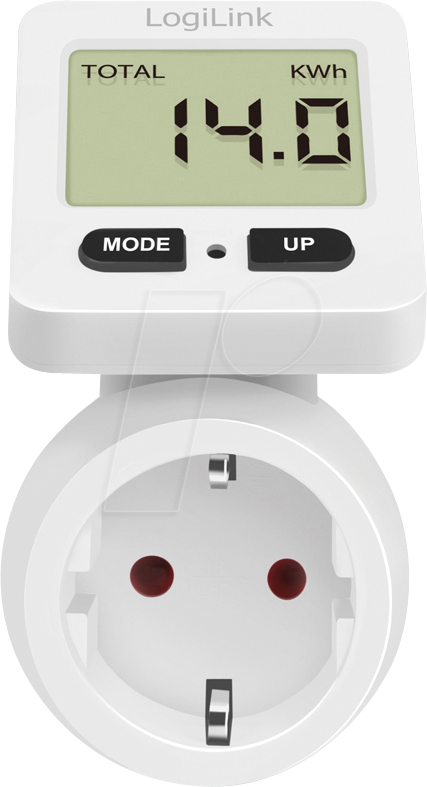 LOGILINK EM0004 - Energiekostenmessgerät, digital, Display 180° drehbar