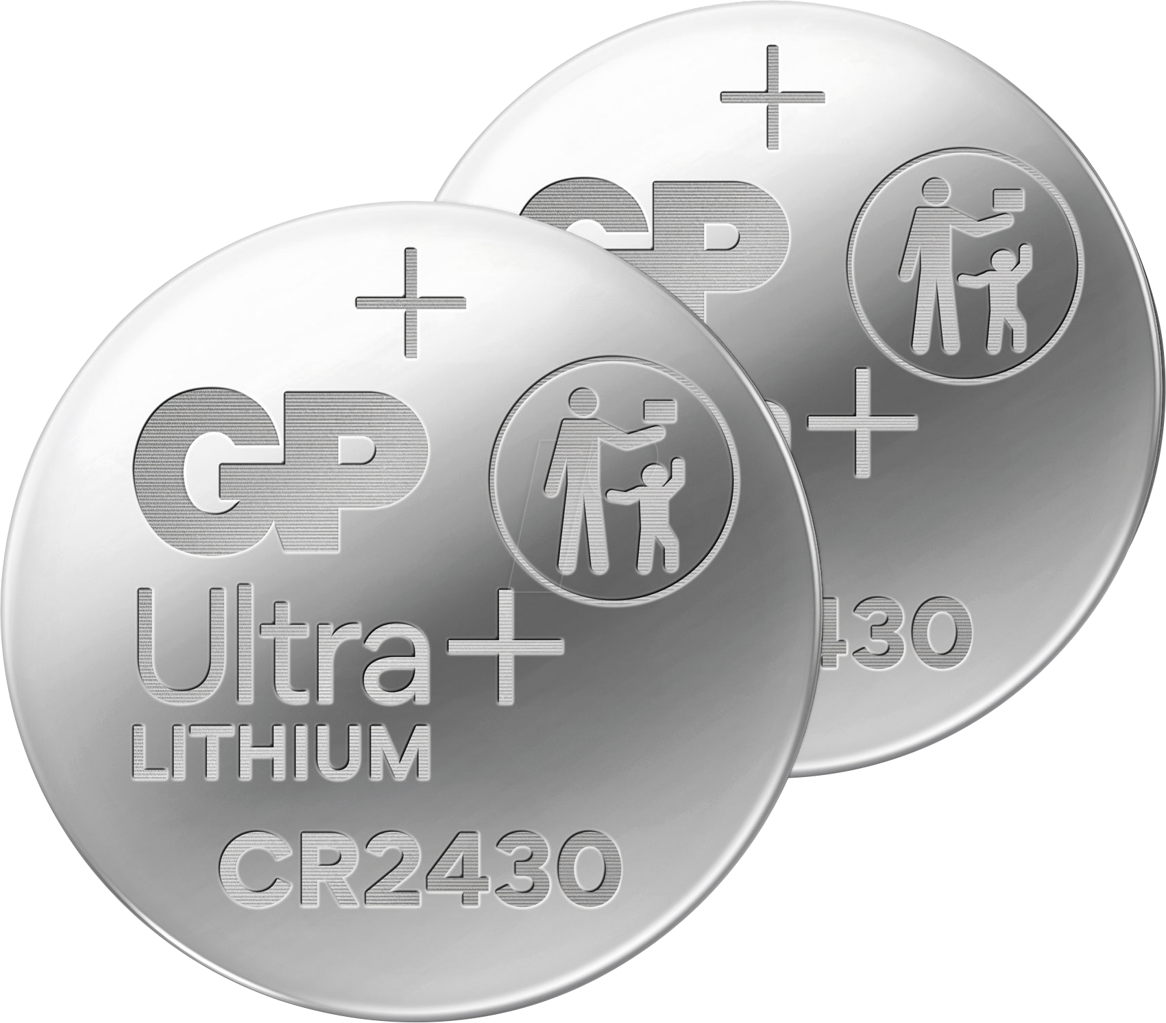 GP CR2430 2X - Lithium-Knopfzelle, 3 V, 24,0x3,0 mm, 2er-Pack