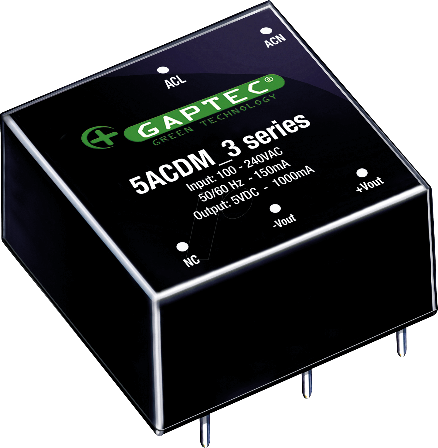 5ACDM_24S3 - AC/DC-Wandler, 5 W, 24 V, 90-264, DIP