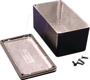 1550WDBK - Alugehäuse, 1550 W, 115 x 64 x 55 mm, schwarz