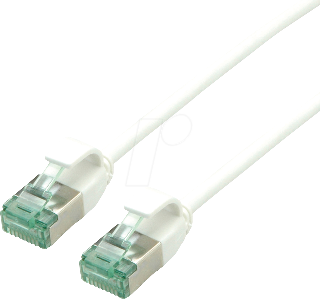 ROLINE 21453367 - Patchkabel Cat.6a (Class EA) U/FTP, Slim, weiß, 5 m