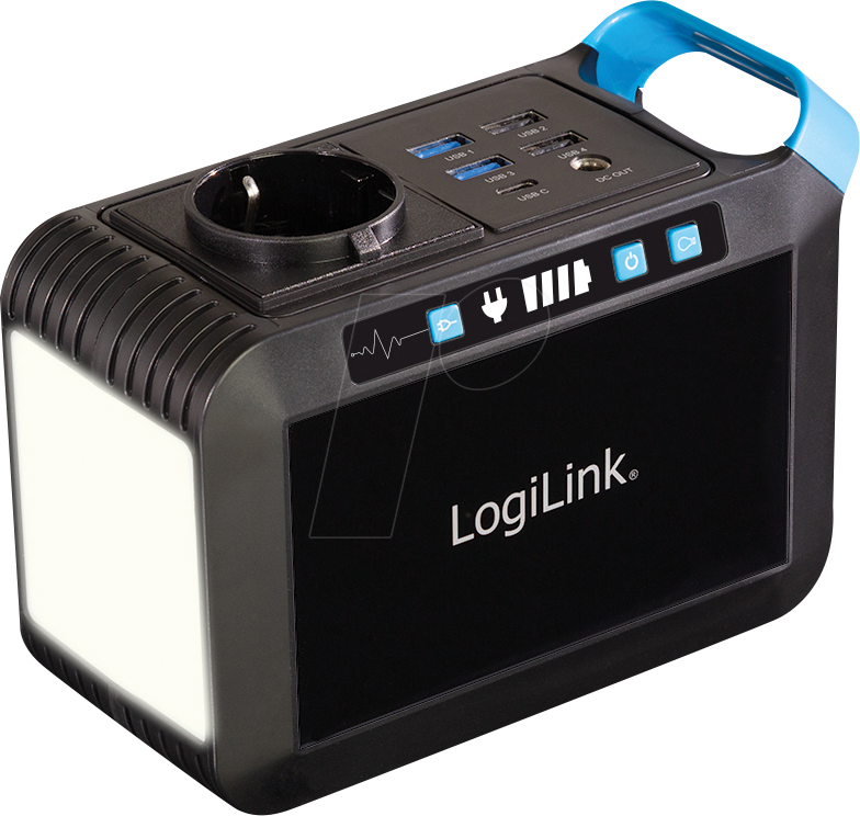 LOGILINK PPS0080 - Tragbare Powerstation, 80 W, 120 Wh