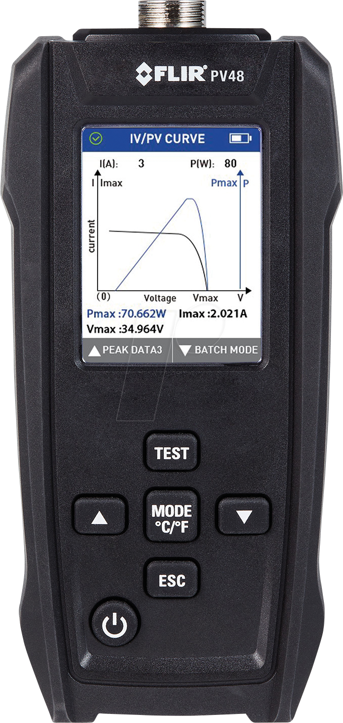 FLIR PV48 - Prüfgerät für PV-Module PV48, Temperaturmessung, I-V-Kurve