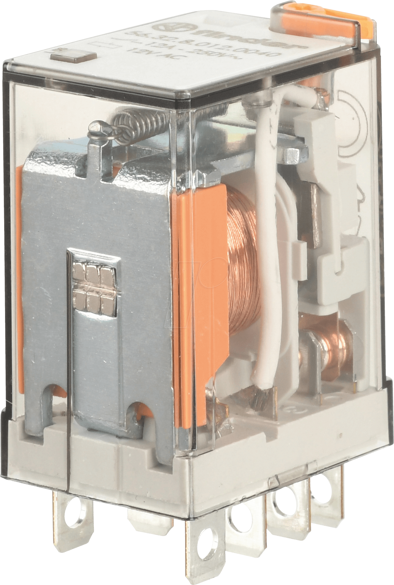 FIN 56.32.8 12V - Industrierelais, 2x UM, 250V/12A, 12V