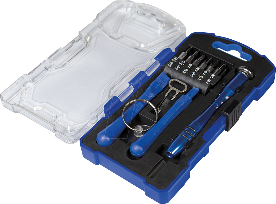 LOGILINK WZ0057 - Schraubendreher mit aufsteckbaren Bits und Zubehör, 17-teilig