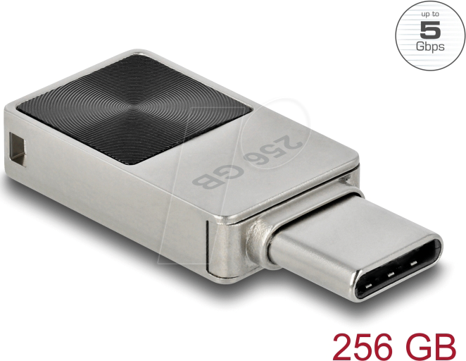 DELOCK 54009 - USB-Stick, USB 3.2 Gen 1, 256 GB, USB-C, Mini