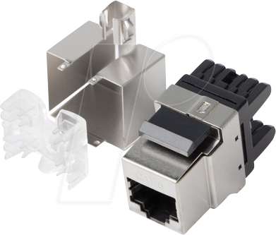 LBG KSF61000 - Keystone Modul, RJ45 Cat.6 UTP 180° Buchse, silber