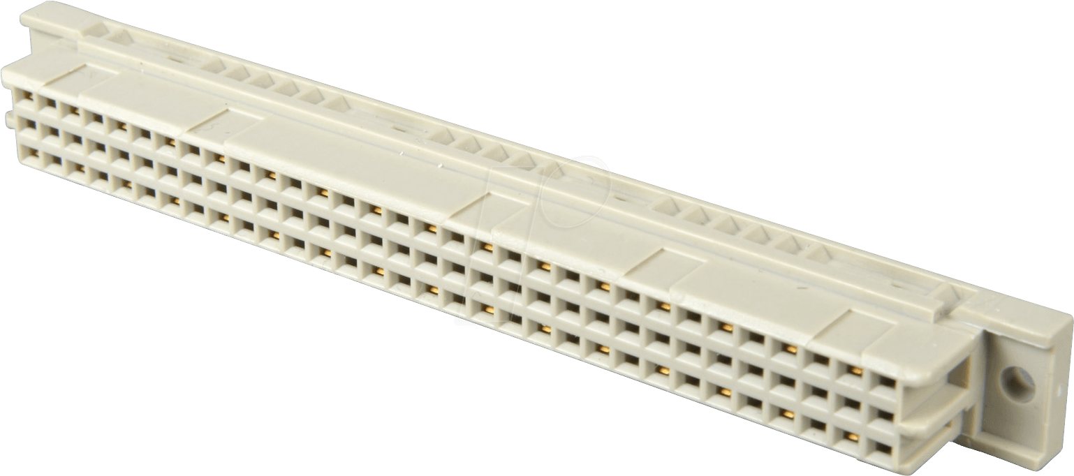 FL-C 32G4 - Federleiste 32-pol, gerade-4mm, A-C