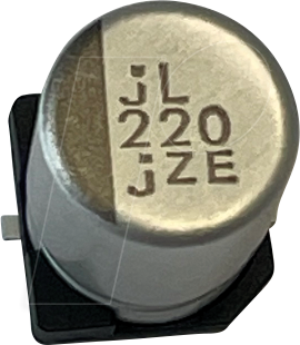 ECC ZE6R3221MF90 - SMD-Elko, 220µF, 6,3V, 105°C, 8000h