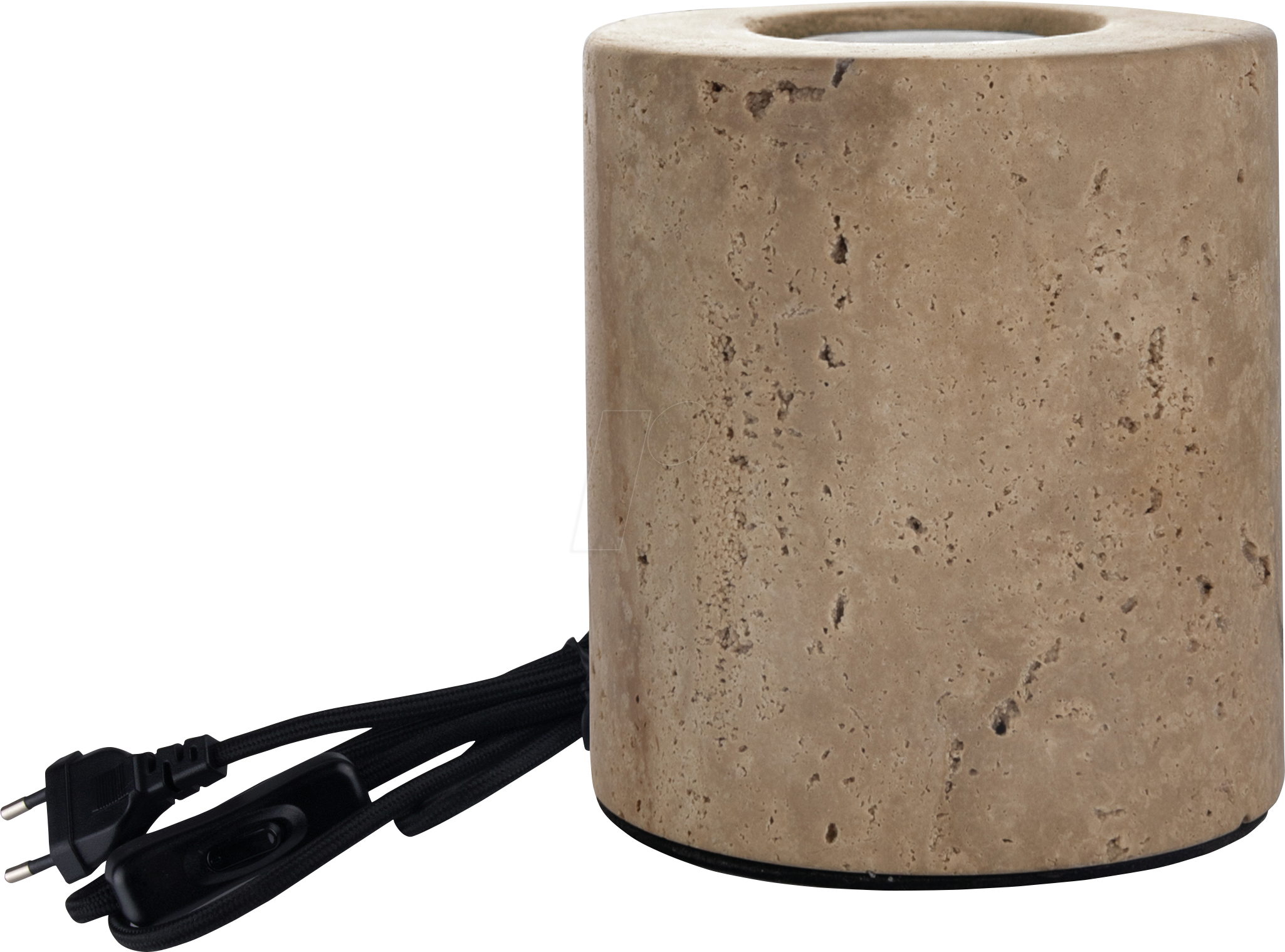 LX-100188 - Tischleuchte E27, Zement, Textilkabel mit Schalter