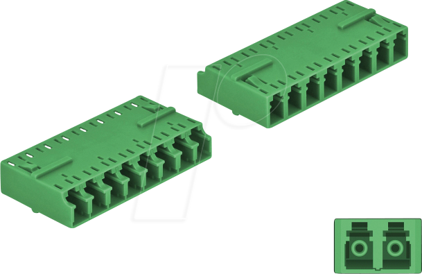 Thumbnail - DELOCK 87929 - LWL Kupplung LC / LC Octuplex, grün