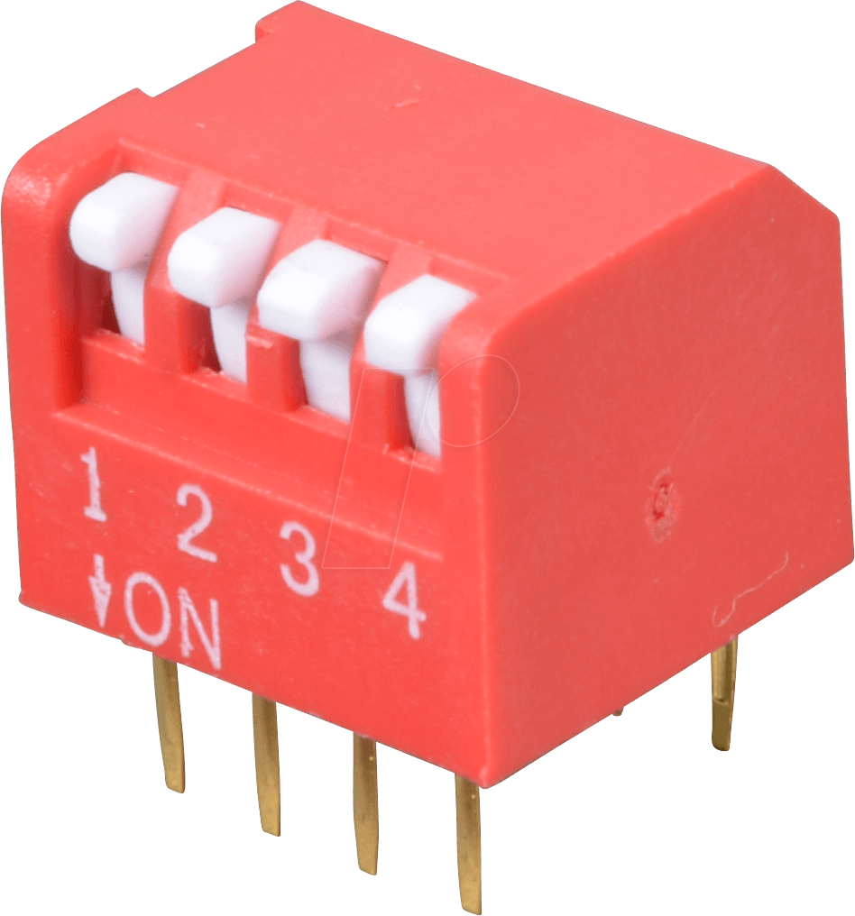 DP 04 - Piano-Dip-Schalter, 4-polig