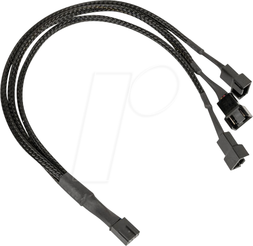 KOLINK 05280 - Kolink 1-3 PWM Lüfter Splitterkabel - 35 cm, geflochten, schwarz