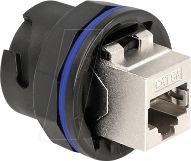 DELOCK 67048 - RJ45 Cat.6a Einbaubuchse / Buchse, schwarz