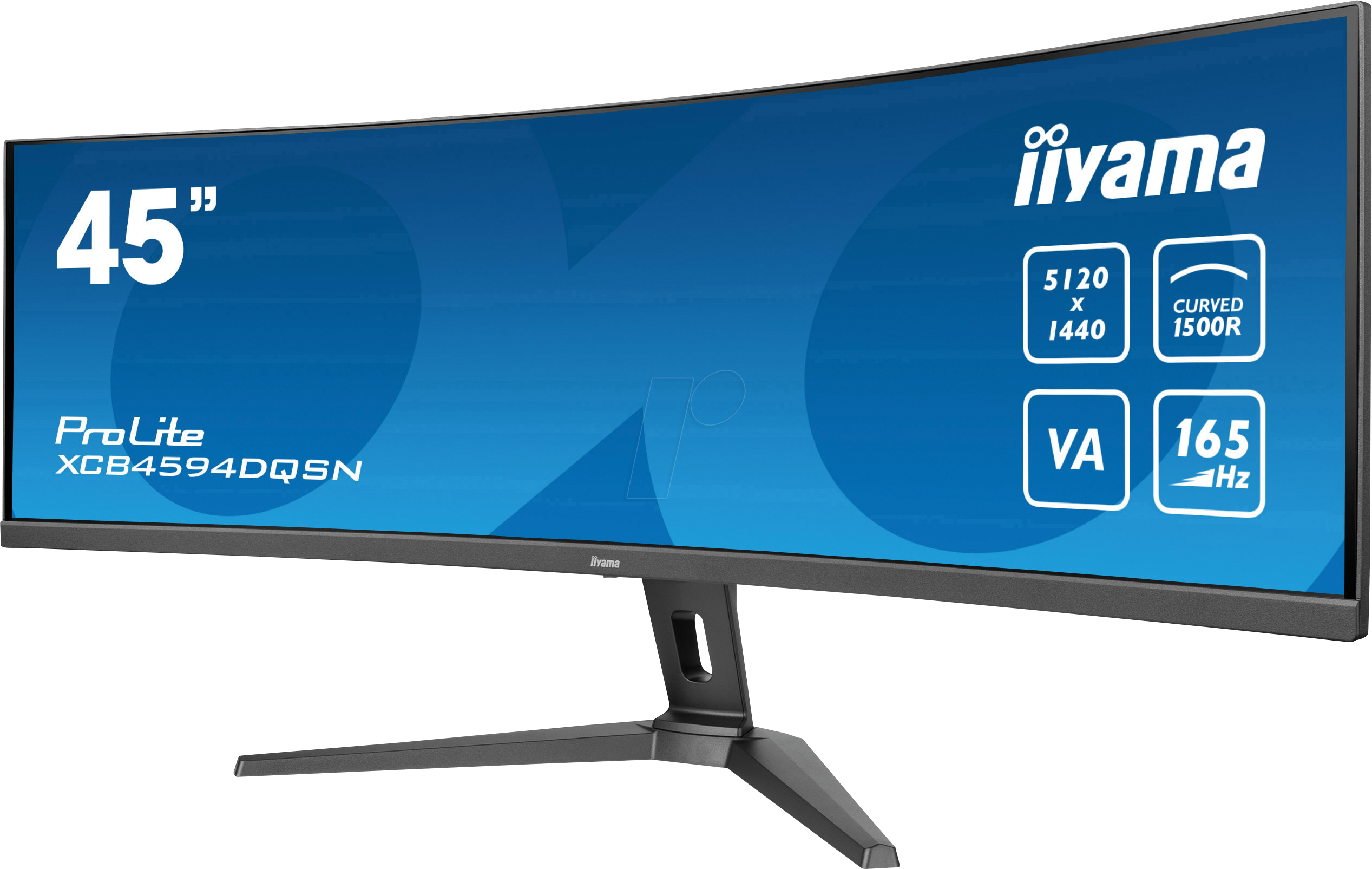 Thumbnail - IIY XCB4594DQSNB - 113cm Curved Monitor, DQHD, USB-Hub, LAN, Lautsprecher