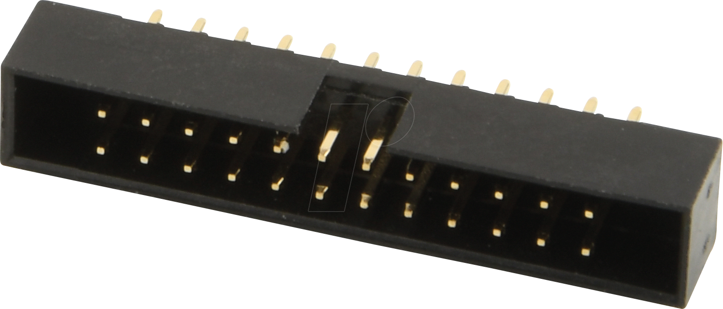 W+P 635-24-1 - Wannenstiftleiste RM 2,00mm, gerade, 24-polig