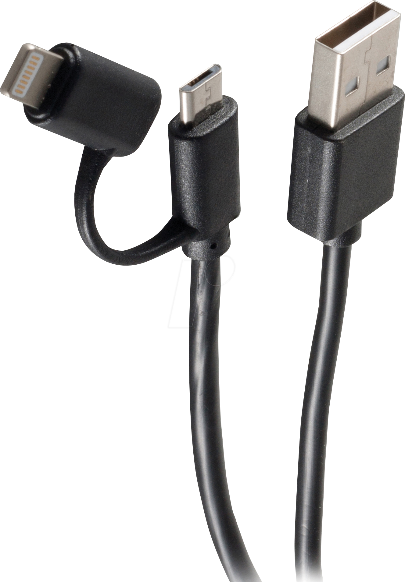 SHVP BS1414025 - USB Lade-Sync Kabel 2in1, Micro + Lightning, 1m