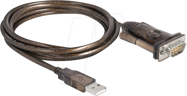 DELOCK 62646 - USB 2.0 Konverter, A Stecker auf RS-232, Schrauben, 1,5 m