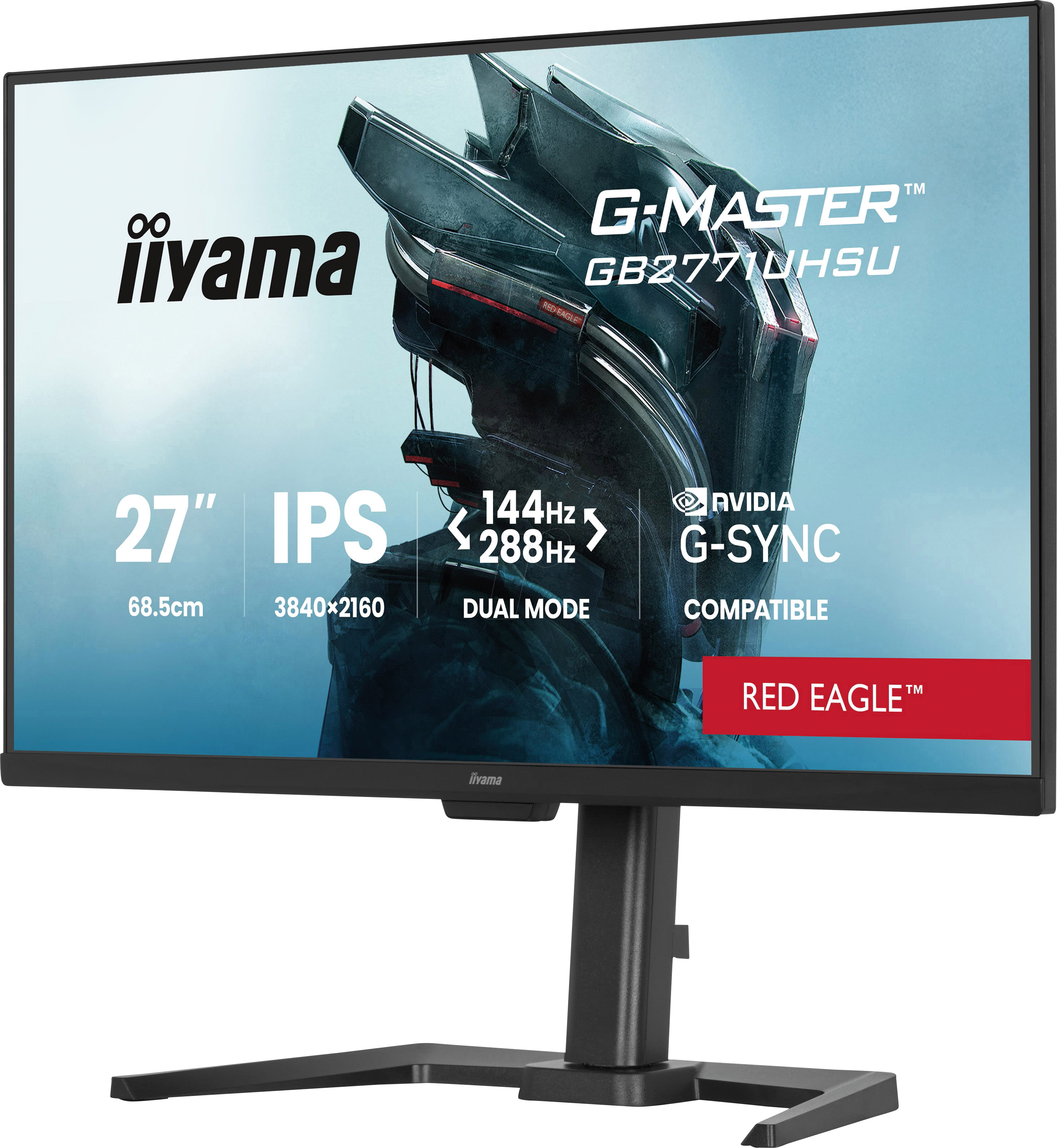 IIY GB2771UHSUB1 - 69 cm Monitor, 4K, USB, Pivot, Lautsprecher