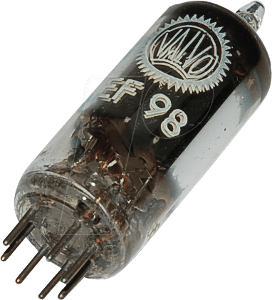 TUBE EF98 - Elektronenröhre, Pentode, Miniatur, 7-pol, 6,3 V