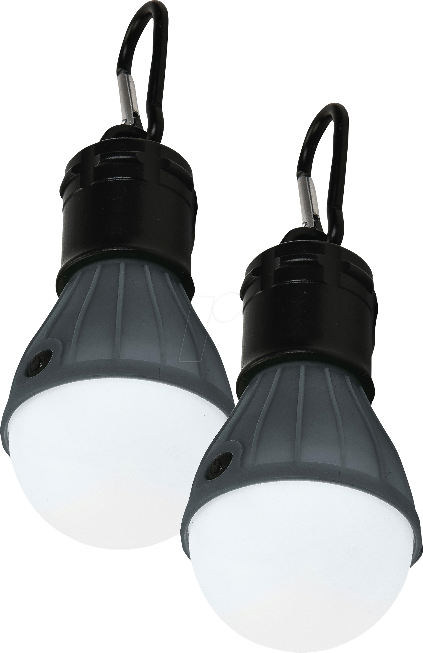 MLI 27700400 - LED-Outdoor-Leuchte, 3000 K, dimmbar, 6x AAA, schwarz, 2er-Set