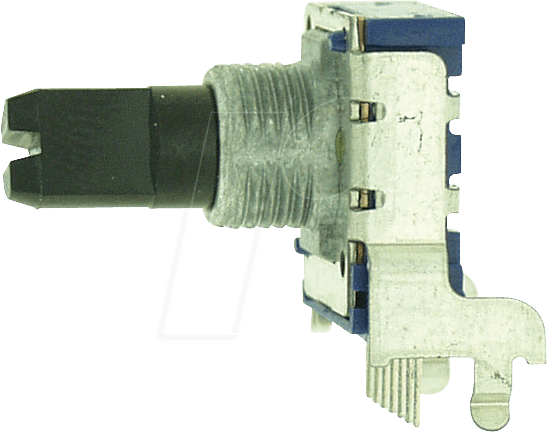 RK14K12B-LOG50K - Drehpotentiometer, Stereo, 50 kOhm, logarithmisch, 6 mm