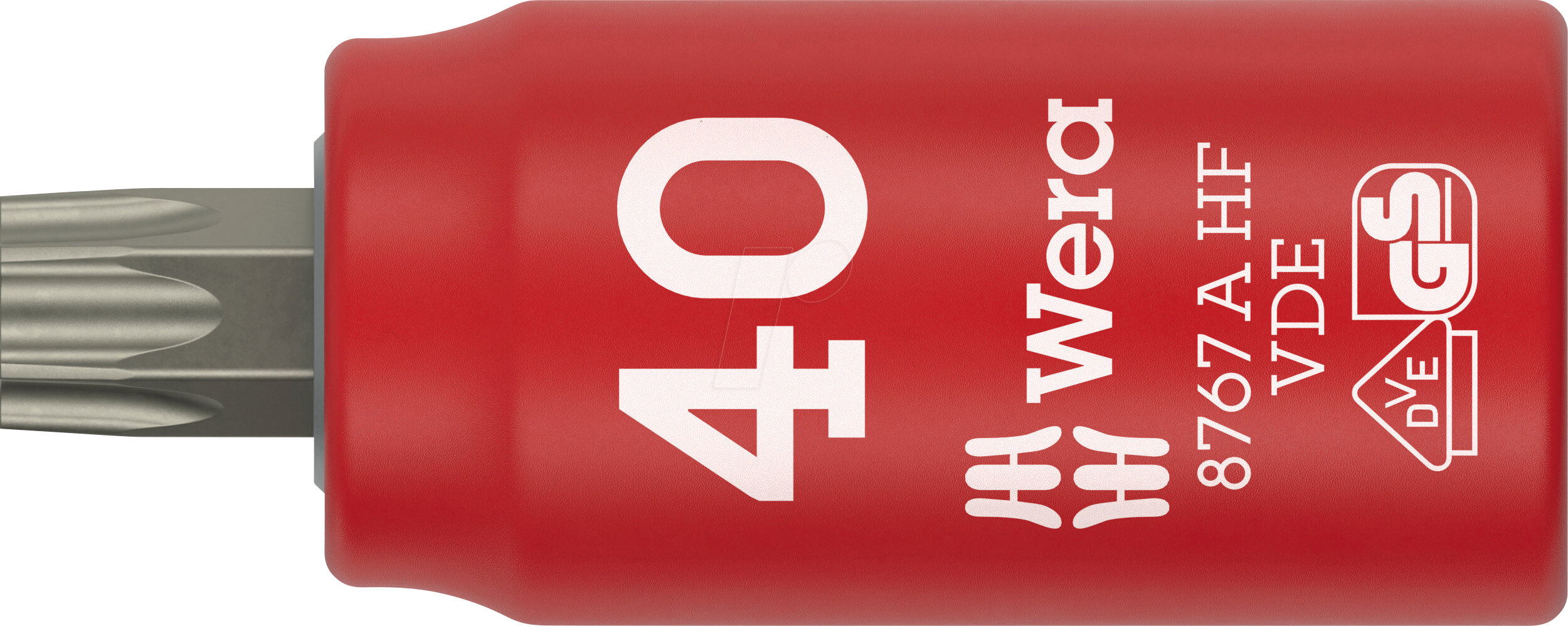 WERA 05005926001 - VDE Zyklop Bitnuss, 1/4''-Antrieb, Haltefunktion TX 40x36.0