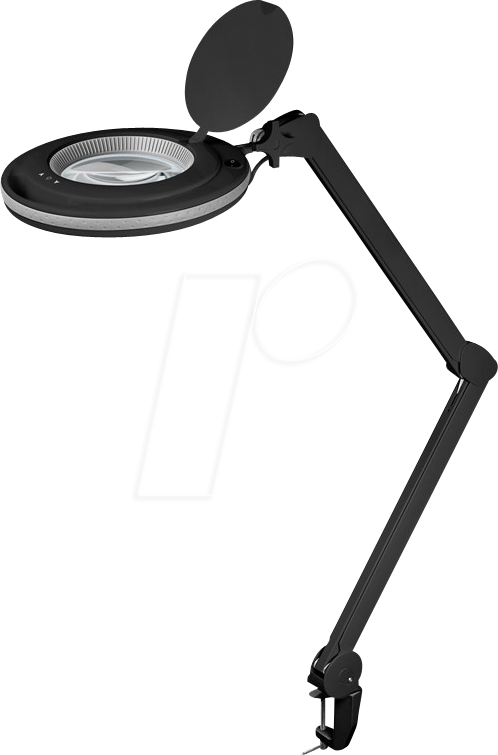 GB 64988 - Lupenleuchte, LED, Ø 127 mm, 3 Dioptrien, schwarz