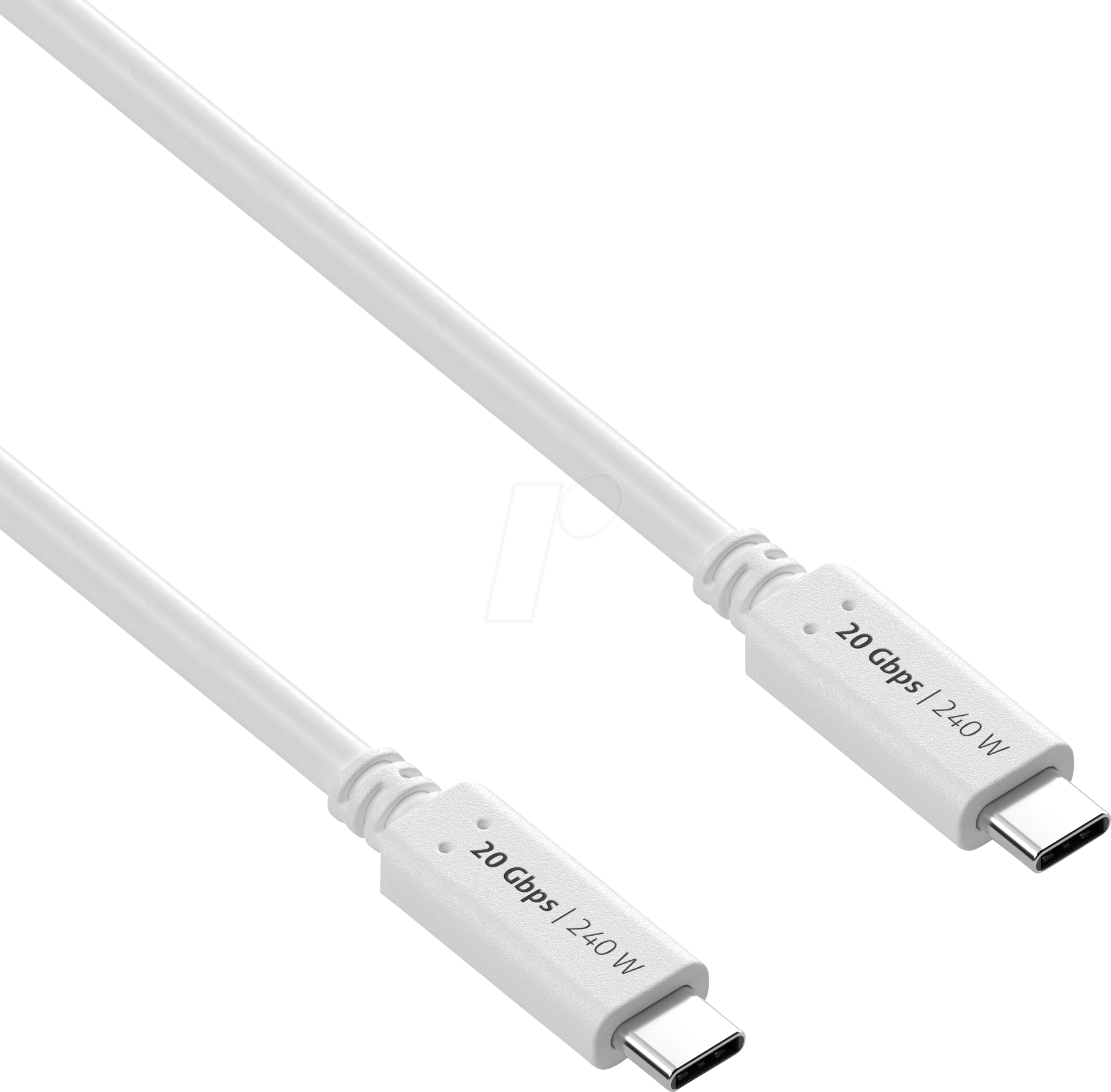 PURE IS2520-015 - USB 4.0 Kabel, iSerie, 20 Gbit/s, 240 W, 4K 60Hz, 1,5 m, weiß