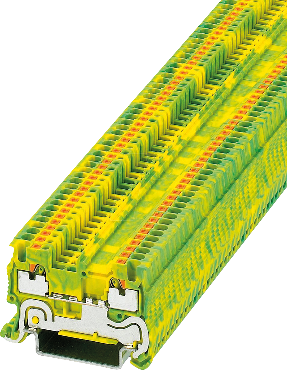 PT 1,5 S PE - Schutzleiter-Reihenklemme, PT 1,5/S grün-gelb