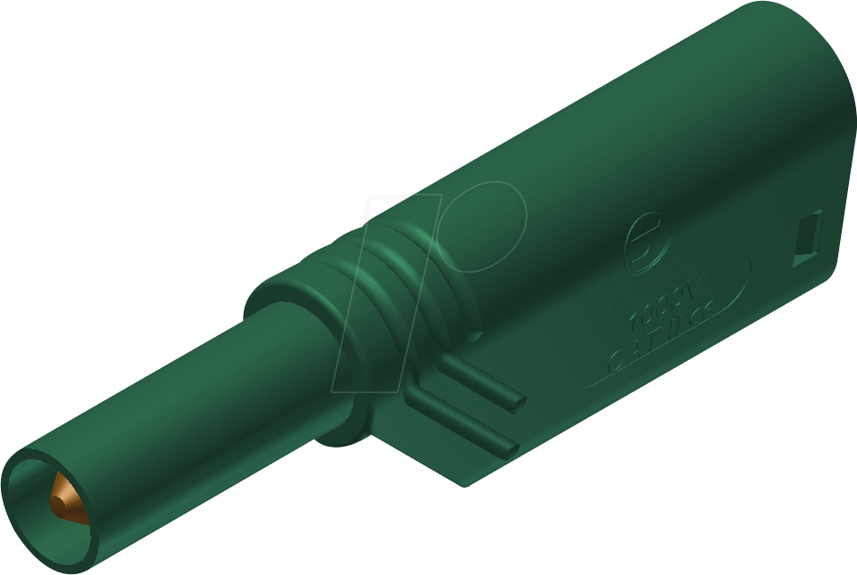 LAS S WS GN - Sicherheits-Turmstecker, 1000 V CAT II, grün
