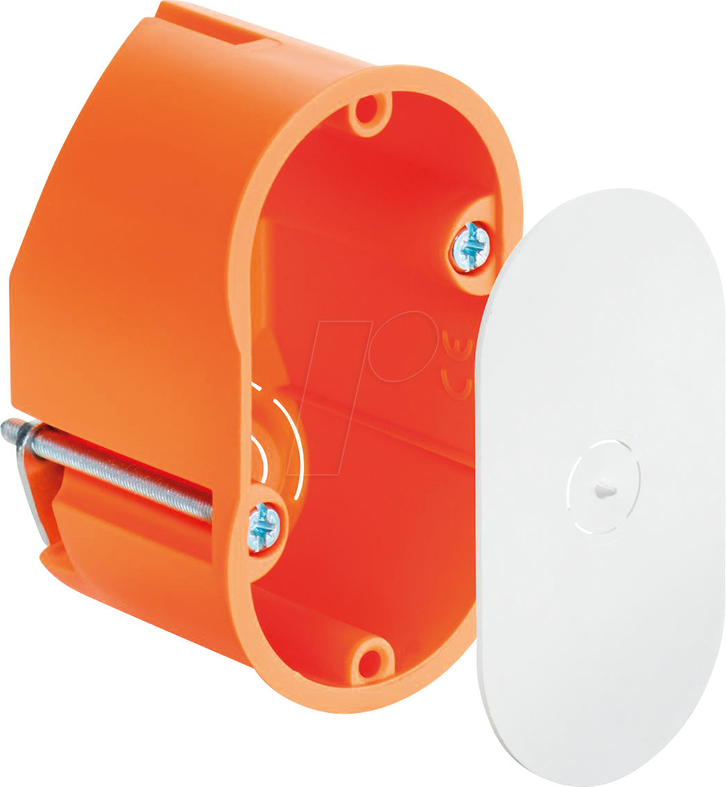 KAISER 9148-00 - Wandleuchten-Anschlussdose mit Deckel, Tiefe 40 mm