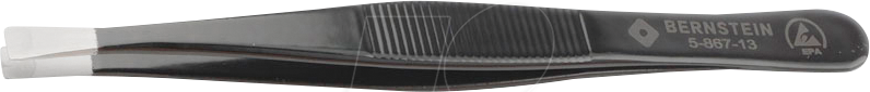 BERN 5 867 13 - SMD-Pinzette, flach, eckig, 120 mm, ESD