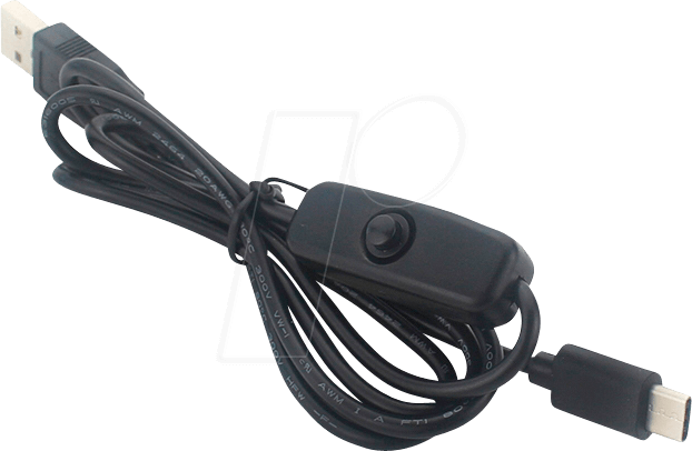 RPI CABLE USB-C - Raspberry Pi - Kabel mit Schalter, A-Stecker > USB-C-Stecker, 10