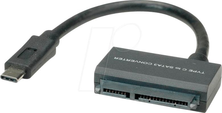 VALUE 12991051 - USB Konverter, C Stecker auf SATA, 0,15 m