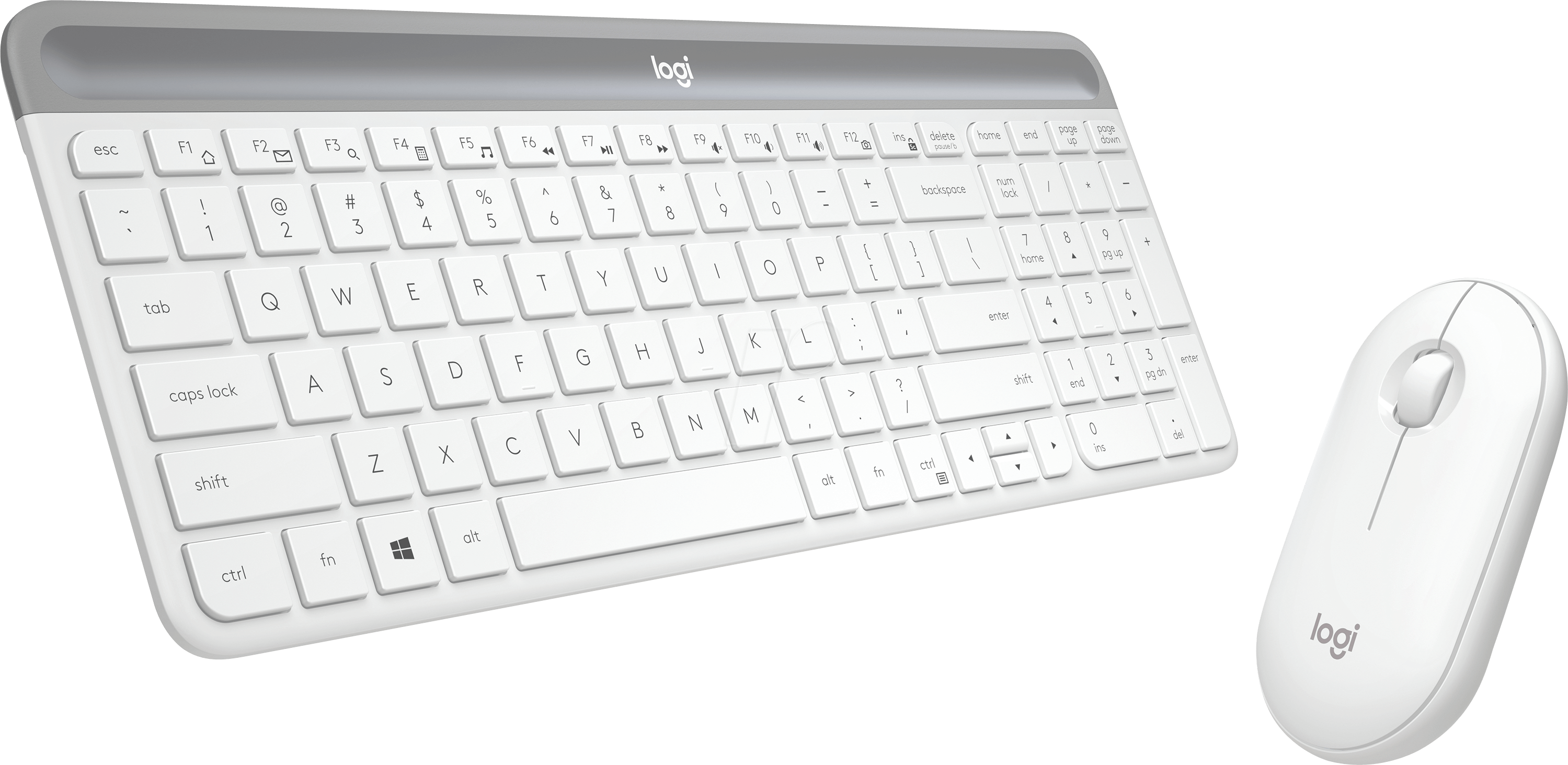 Thumbnail - LOGITECH MK470WS - Tastatur-/Maus-Kombination, Funk, weiß, Layout: Deutschland