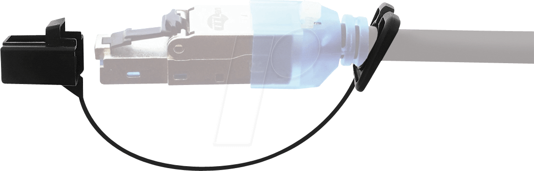 RJ45 CAP BLACK - RJ45 Schutzkappe, schwarz, 10 Stück