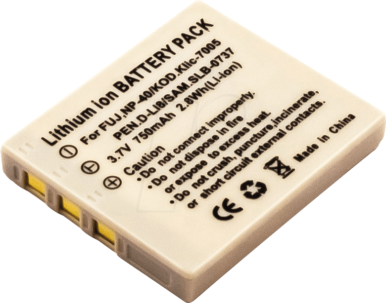 AKKU 40440 - Akku, Digitalkamera, kompatibel, 750 mAh