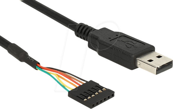 DELOCK 83785 - USB 2.0 Konverter, Seriell-TTL Pinheader Buchse, 1,8 m (3,3 V)