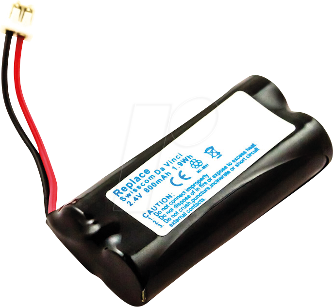 AKKU 23450 - Akku für Schnurlos-Telefone, NiMh, 800 mAh