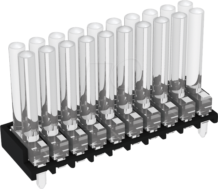 MEN 1296.7112 - Lichtleiter, SMD, 1x2-fach 30mm, ø 2mm, stehend