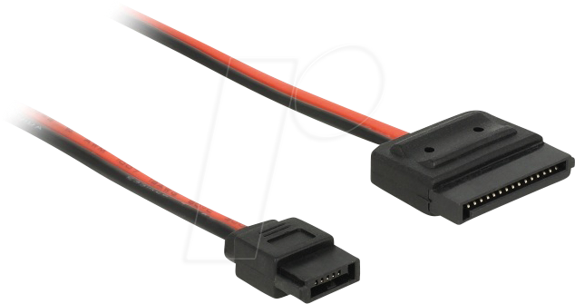 DELOCK 84857 - Kabel Power SATA 15 Pin Buchse > Power Slim SATA 6 Pin Buchse 24
