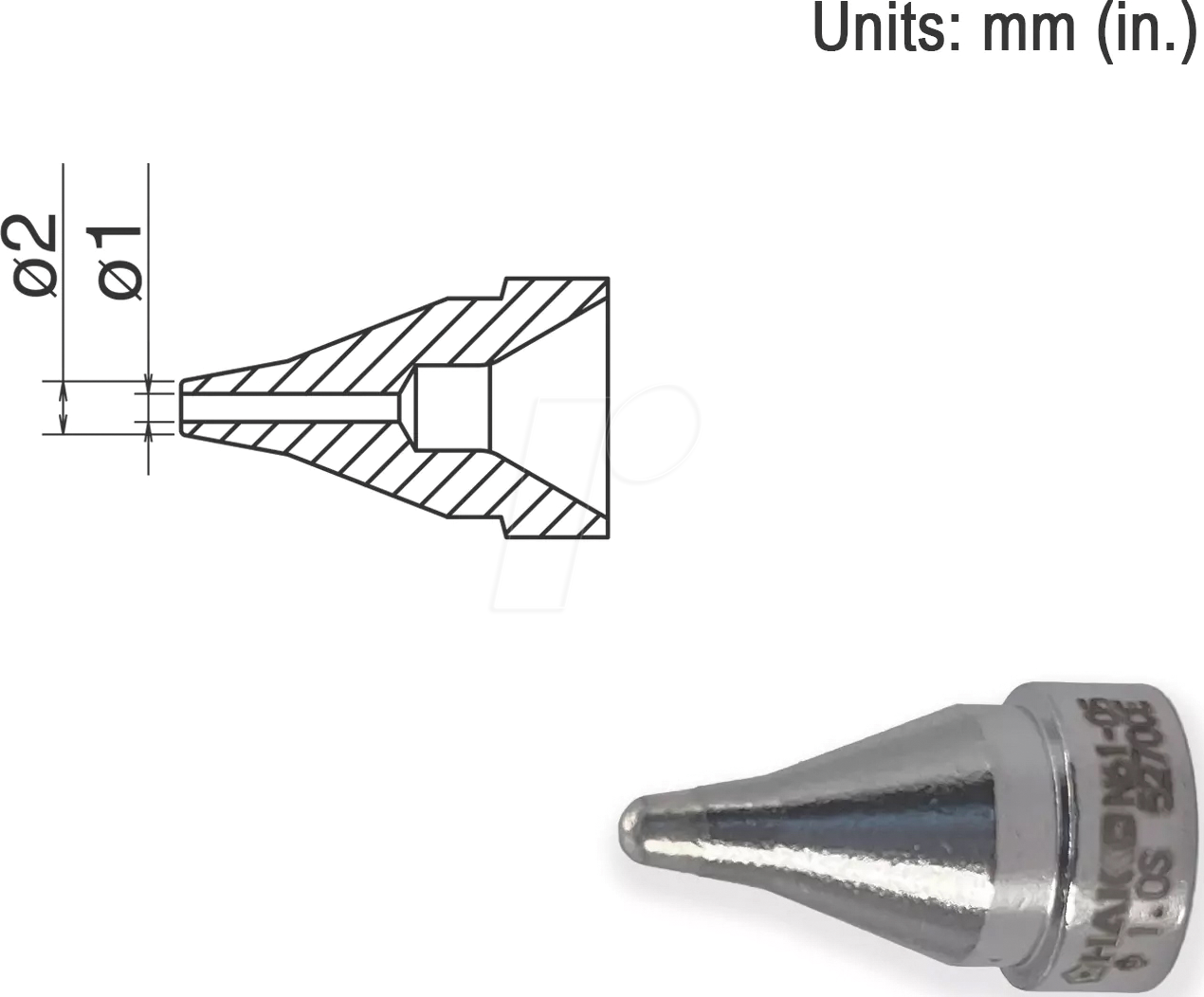 HAK N61-05 - Entlötdüse N61-05, S-Typ, 1,0 mm