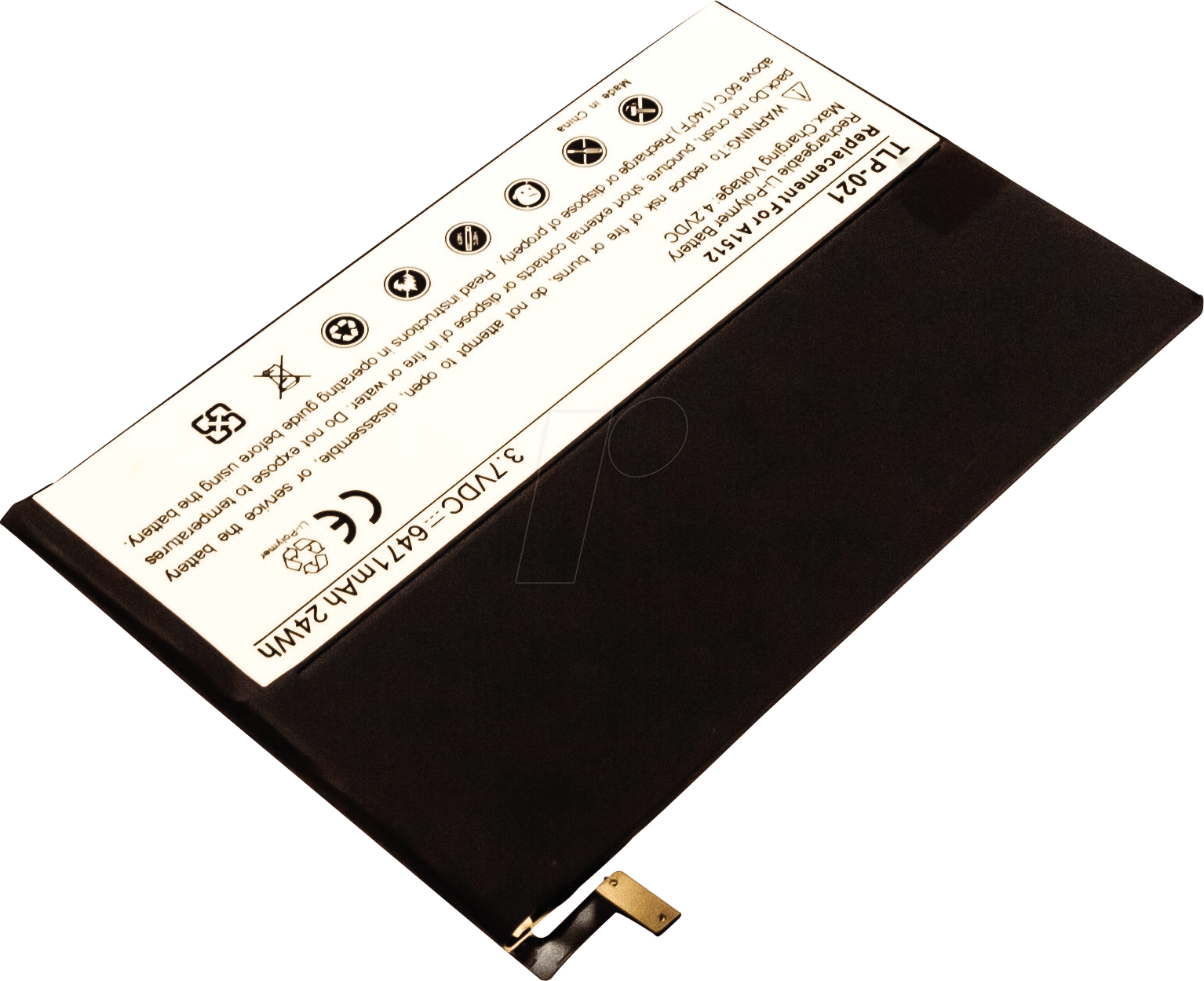 AKKU 53628 - Tablet-Akku für Apple iPad mini 2, 3, Retina, Li-Po, 6471 mAh