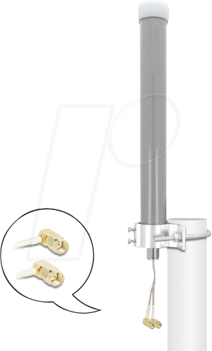 DELOCK 12694 - Antenne, LTE, WLAN, SMA, RP-SMA